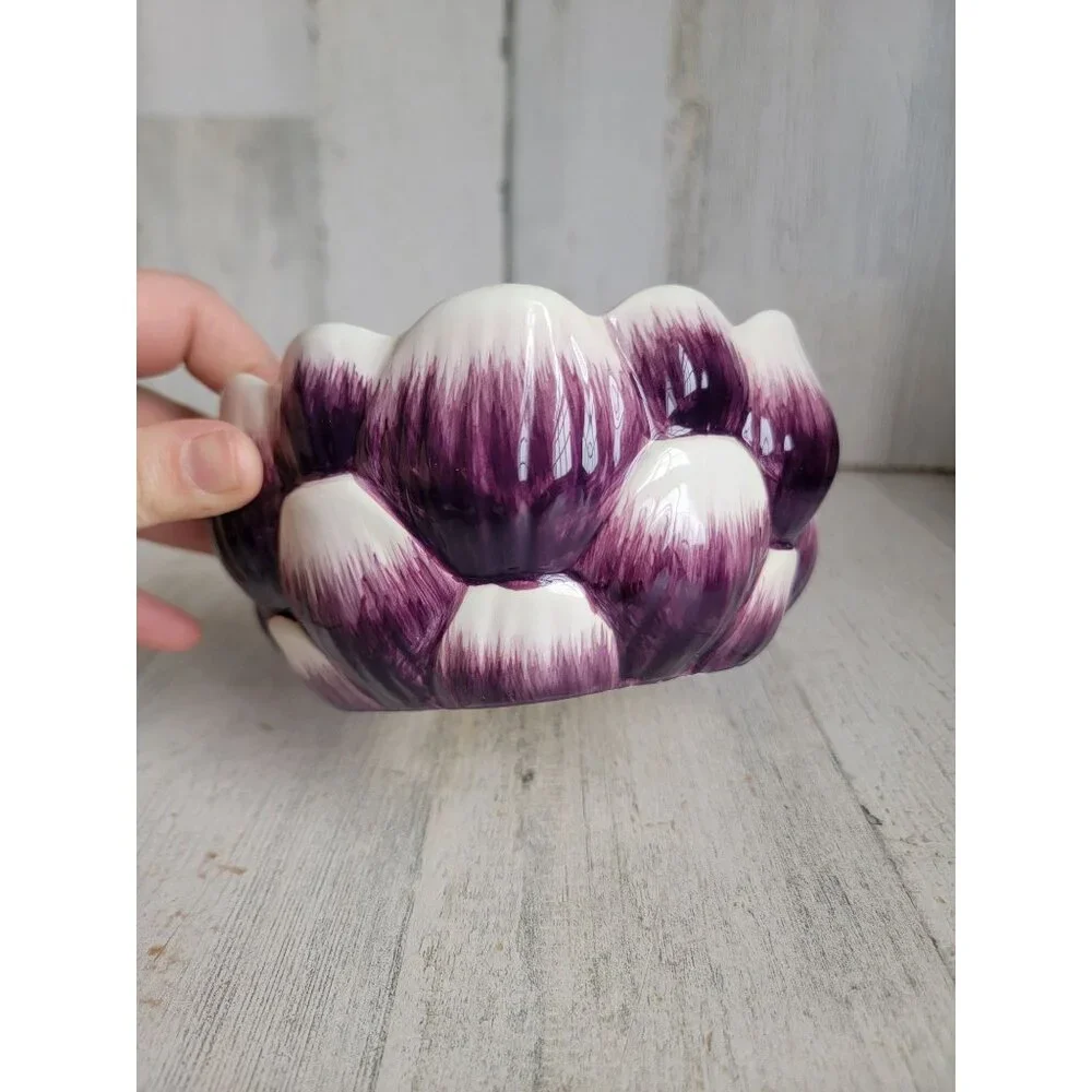 Pier 1 Imports‎ purple artichoke Bowl vegetable dish home decor